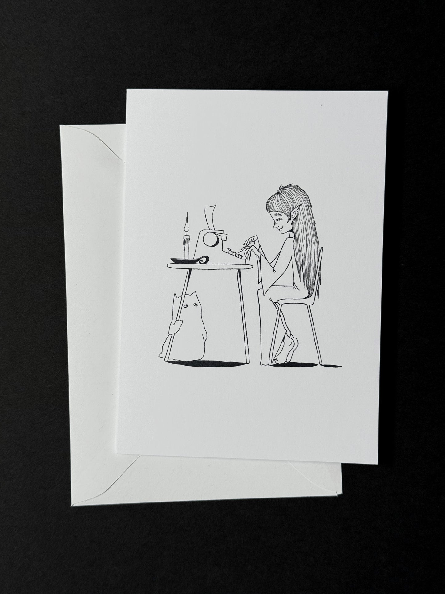 Writing Greeting Card