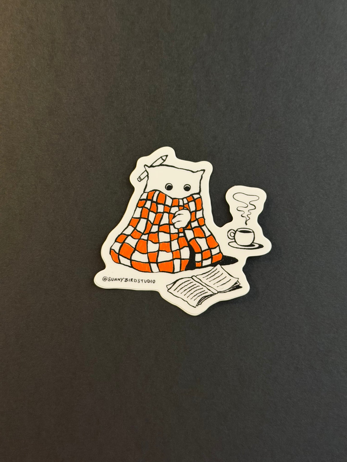 Getting Cozy Sticker