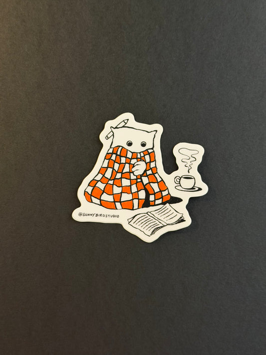 Getting Cozy Sticker