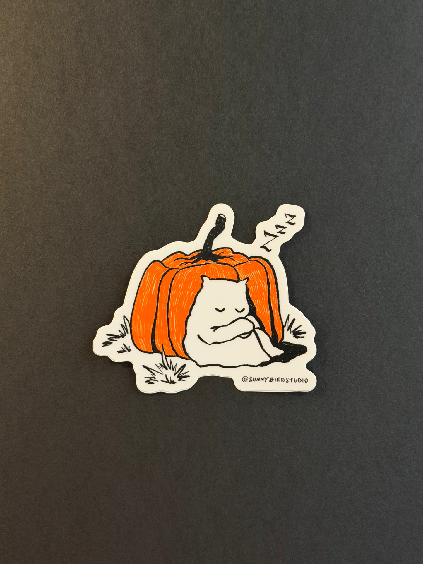Pumpkin Nap Sticker