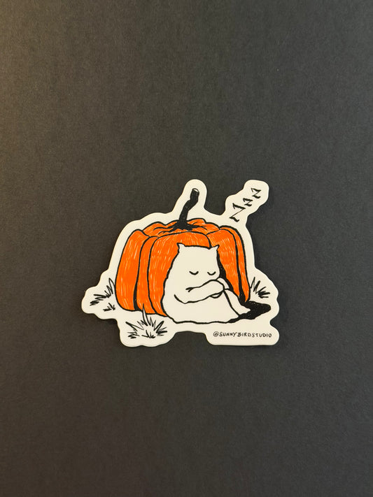 Pumpkin Nap Sticker