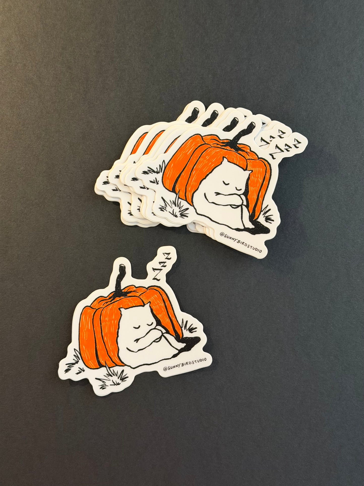 Pumpkin Nap Sticker