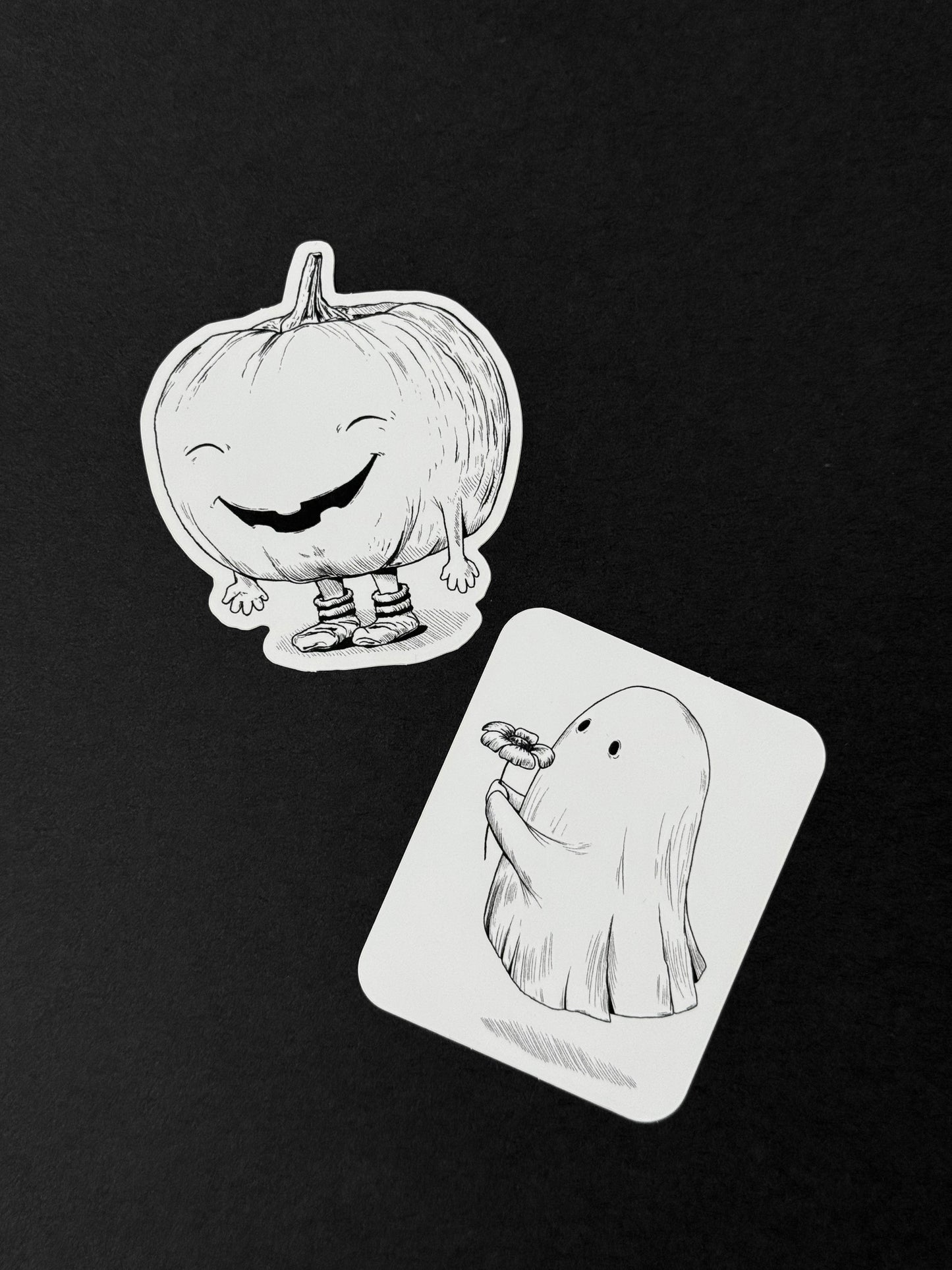 Pumpkin and Ghost Sticker Pack