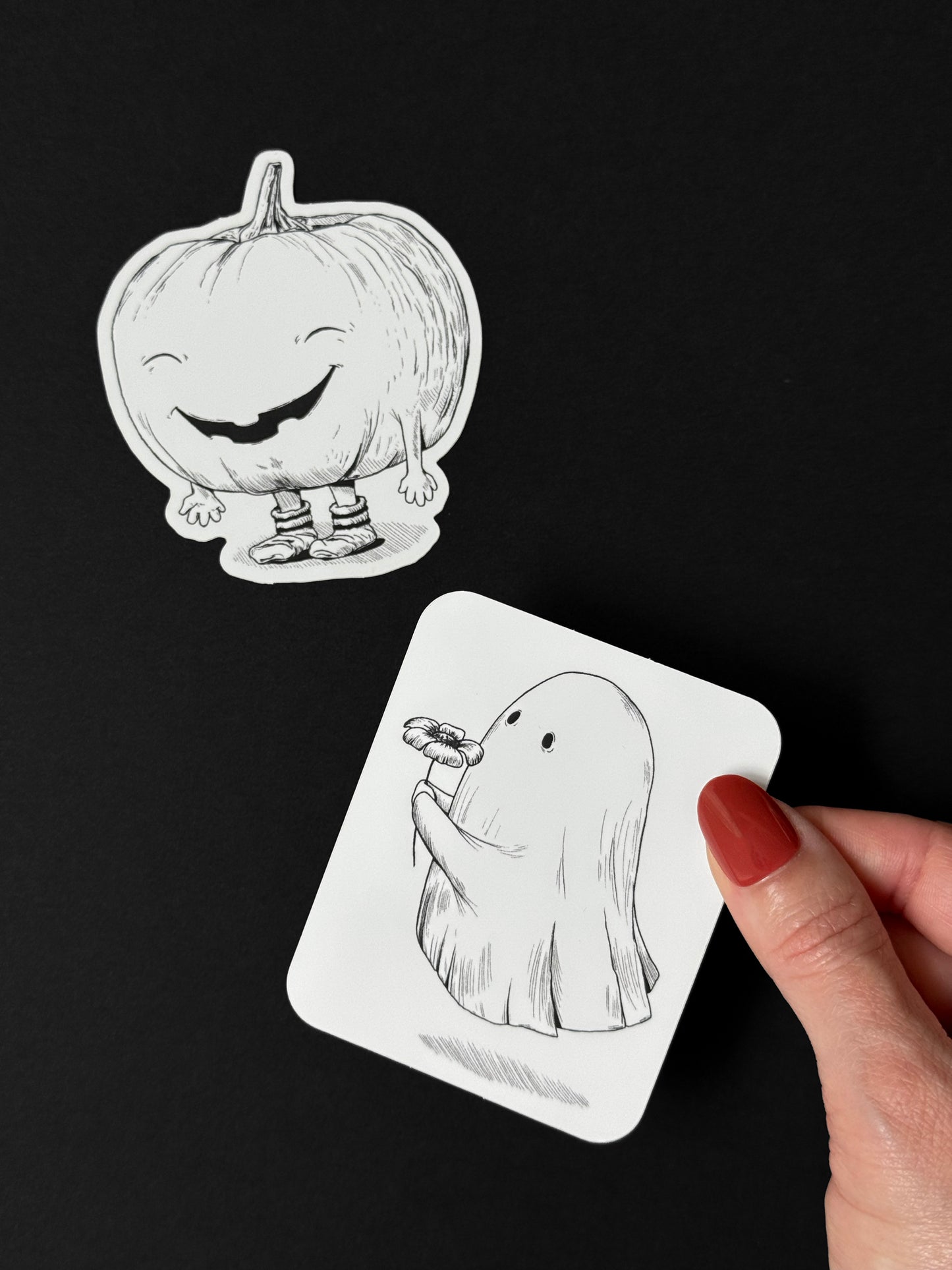 Pumpkin and Ghost Sticker Pack